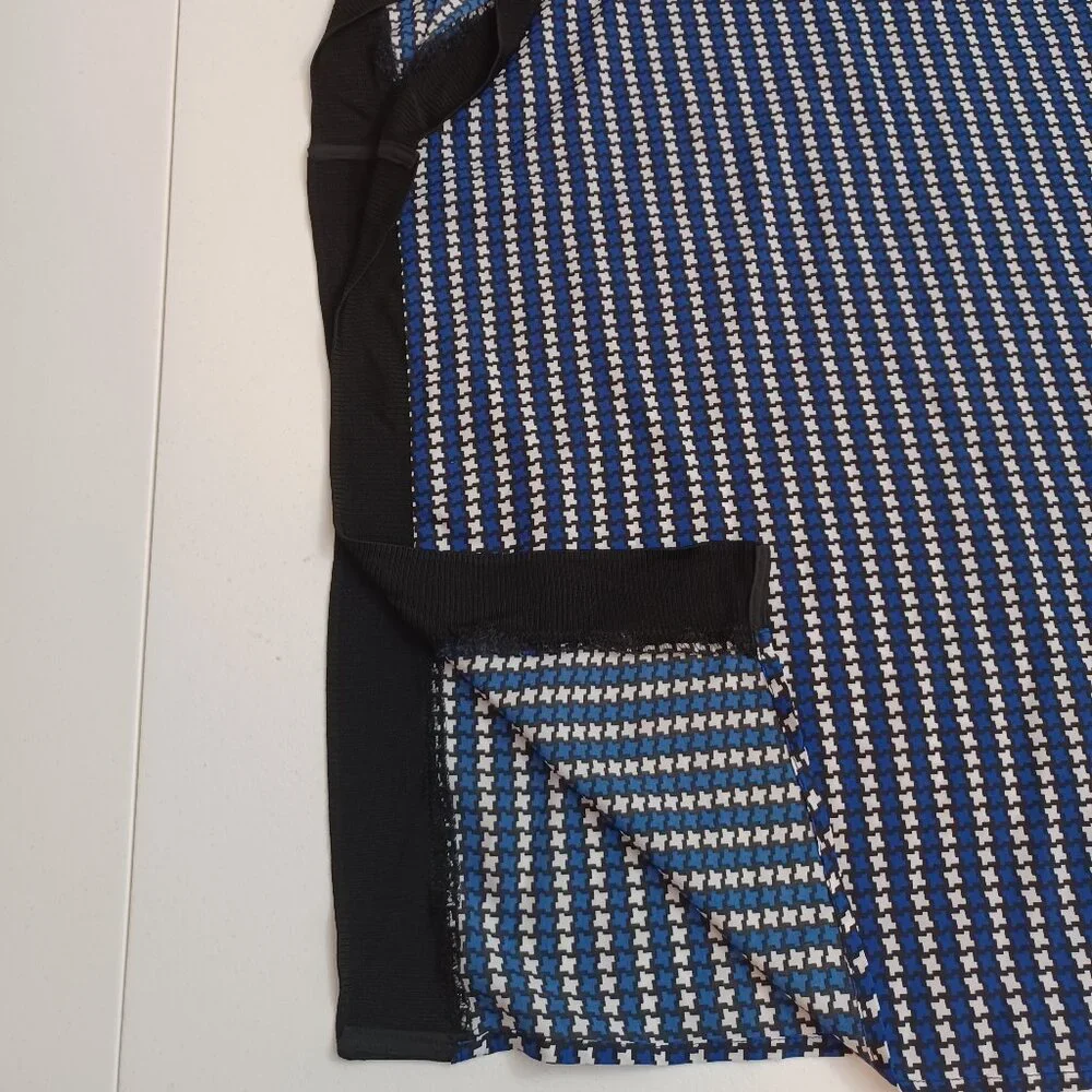 Women's‎ Michael Kors Lightweight Blue/Black/White Designer Top Size Large